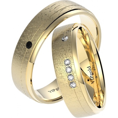 VIPgold Svadobné obrúčky 7457 žlté zlato