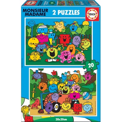 Educa Monsieur Madame 2 x 20 dílků