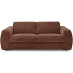 Bobochic Оранжев диван за ежедневно спане/сгъваем от рипсено кадифе 220 cm Hugo - Bobochic Paris (WT-DALA-3R---W_1 P1341)