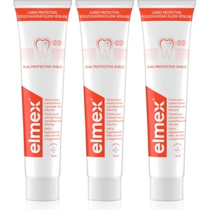Elmex Caries Protection паста за зъби, защитаваща от зъбен кариес с флуорид 3x75ml