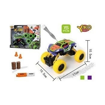 Hm Studio Stavebnice Auto 4WD 15 ks 1:32 zelené