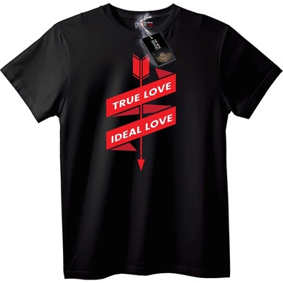 NOONEBRAND Тениска Истинска любов идеална любов - 2XL, White