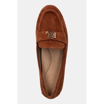 Lauren Ralph Lauren Велурени мокасини Lauren Ralph Lauren Averi III в кафяво с равна подметка 802946809014 (802946809014.200)