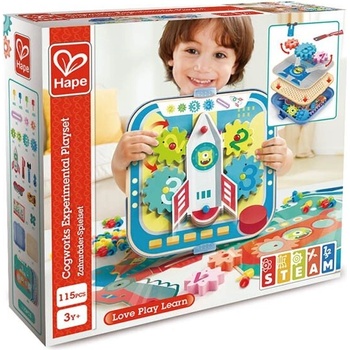 Hape Комплект за игра, Hape, Експерименти с колела, 115 части (H1065)