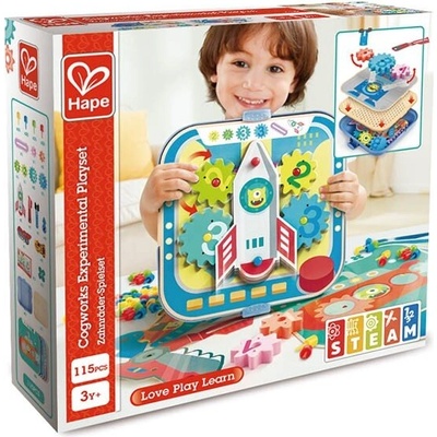 Hape Комплект за игра, Hape, Експерименти с колела, 115 части (H1065)