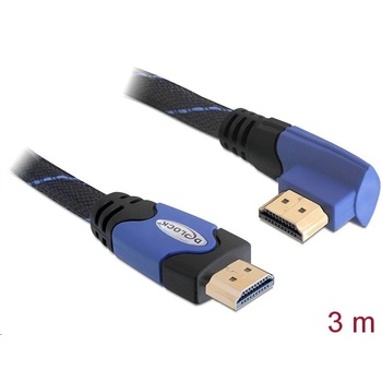 Delock 82957 HDMI Ethernet kábel derékszögű csatlakozóval 3m (82957) (82957)