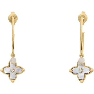 Pierre Lannier Půvabné kruhové náušnice s přívěsky Rubya BJ23A2211