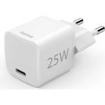 Hama Зарядно устройство Hama Eco Fast Mini Charger / 25W / USB-C / Quick Charge 3.0 / Бяло