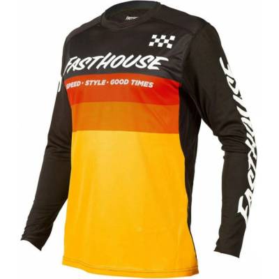 Fasthouse Alloy Kilo čierna-žltá Long Sleeve