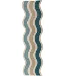 Flair Rugs Синя ръчно изработена вълнена пътека 80x300 cm Cascade Wool - Flair Rugs (503119382704)