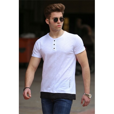 Madmext Мъжка тениска 4543 - Бяла 287635 (287635_Бяло)