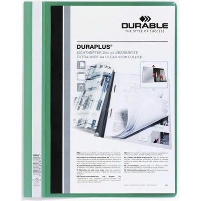DURABLE A4 plastový s vreckom zelený