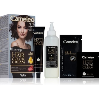 Delia Cosmetics Cameleo Omega перманентната боя за коса цвят 3.3 Dark Chocolate Brown