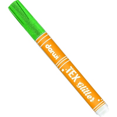 Darwi Tex Fabric Glitter Marker Маркер за текстил Light Green 6 ml 1 бр (DA0140013611C)