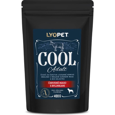 Lyopet Cool Adult Červené maso s bylinkami 0,4 kg