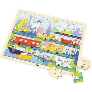 Viga Toys Детски пъзел Viga - Град, 48 части (44582) - ozone