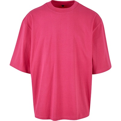 Build Your Brand pánske voľné tričko BY256 hibiskus pink