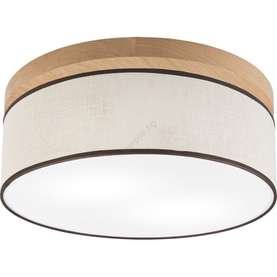 Brilagi - LED Плафон BELLADONNA 2xE27/15W/230V Ø 40 см кремав/дъб (BG1360)