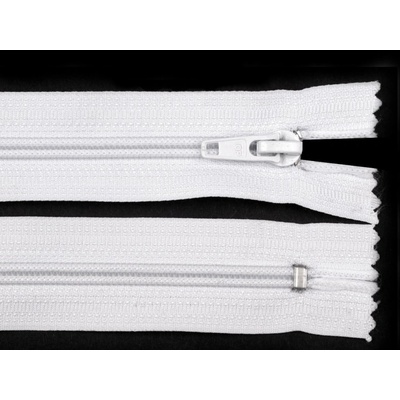 Prima-obchod Spirálový zip No 5 délka 18 cm bílá a černá POL, barva Bílá