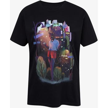 DOBRO Черна дамска тениска с принт Zoot DOBRO. Котка DOBRO | Cheren | ЖЕНИ | XS