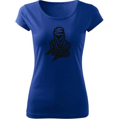 Tričko Dakar Africa Twin dámske tričko Kráľovská Modrá Čierna