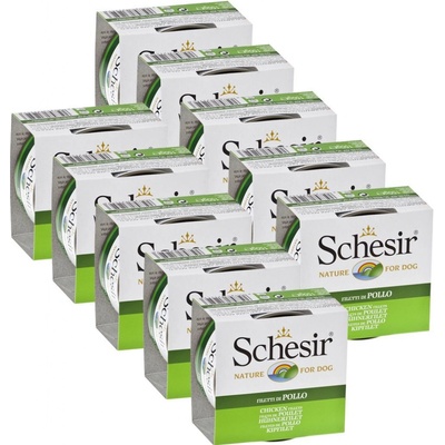 Schesir Adult dog kura v želé 10 x 150 g