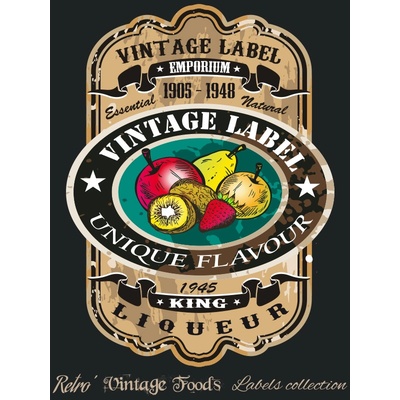 Ceduľa Vintage Label - Unique Flavour