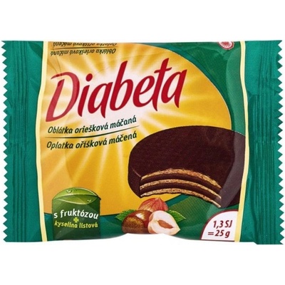 Diabeta Oplatka oříšková máčená 25 g