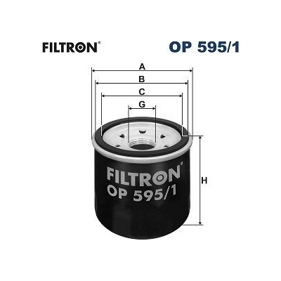 Olejový filter FILTRON OP 595/1