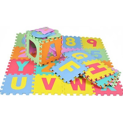 Eva Puzzle 4693 s písmenami a číslami 30 x 30 cm 36ks