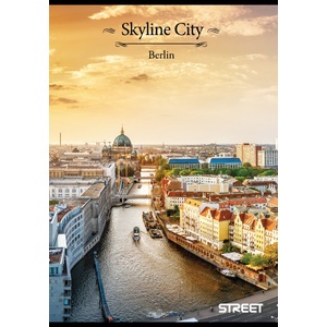 STREET Тетрадка Street, А4, бели листа, 54л, Skyline City (24472-А-SKYLINE)
