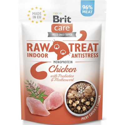 Brit Raw Treat Cat Indoor & Antistress Chicken 40 g – Sleviste.cz