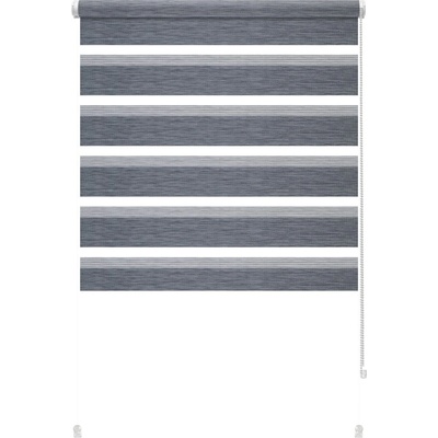 Gardinia Антрацитна ролетна щора ден и нощ 72, 5x150 cm Zebra Silvalin - Gardinia (48-2029807)