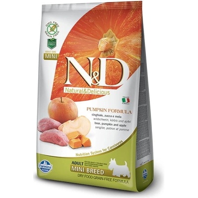 N&D Grain Free Pumpkin Adult mini boar & apple 3 x 7 kg