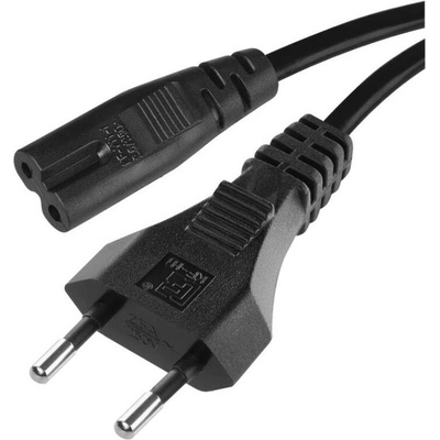 Emos napájecí kabel 2-pólový C7, 1.75m, černý