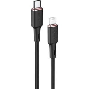ACEFAST - Кабел за данни (C2-01) - Type-C към Lightning, 30W, 3A, бързо зареждане, MFi сертификация, 1.2 м - Черен
