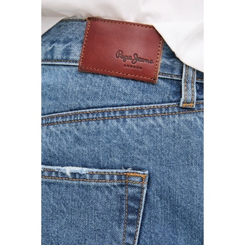 Pepe Jeans Дънков къс панталон от памук Pepe Jeans REGULAR SHORT HW MABLE в синьо с изчистен дизайн със стандартна талия PL801188IC6 (PL801188IC6)