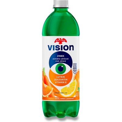 Mattoni Vision minerální voda citron mrkev pomeranč 0,7 l