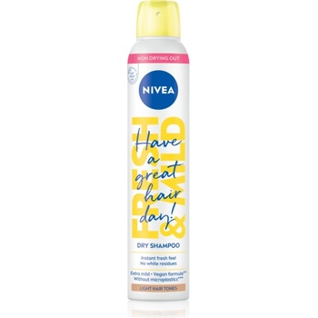 Nivea Fresh Revive сух шампоан за увеличаване на обема Light Tones 200ml