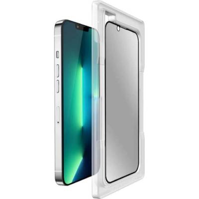 Torrii BodyGlass Privacy 3D Tempered Glass - калено стъклено защитно покритие с извити ръбове и определен ъгъл на виждане за целия дисплея на iPhone 13, iPhone 13 Pro (чер