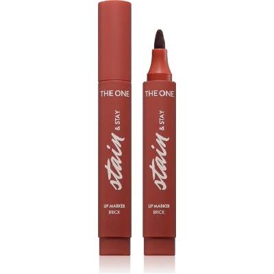 Oriflame The One Stain & Stay dlouhotrvající rtěnka ve fixu Brick 2,5 g