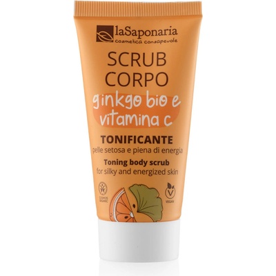 LaSaponaria tělový peeling s bio ginkgo bilobou a vitamínem C 30 ml