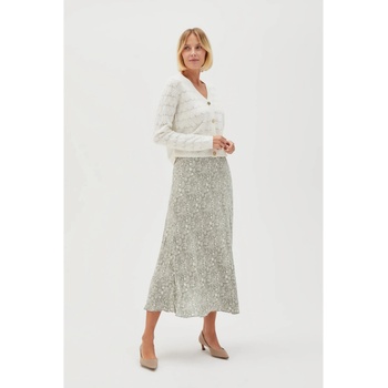 Moodo Зелена и бяла дамска пола с шарки Moodo Moodo | Zelen | ЖЕНИ | XS