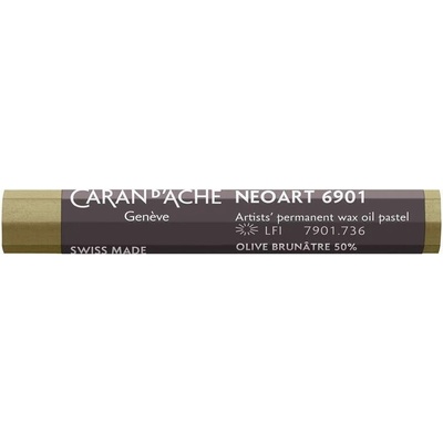 Caran d'Ache voskový olejový pastel Neoart 736 olive brown
