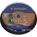 Verbatim DVD-R 4,7GB 16x, 10ks