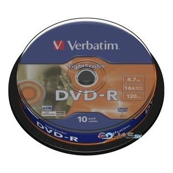 Verbatim DVD-R 4,7GB 16x, 10ks