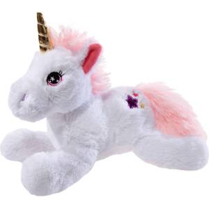 HEUNEC - Плюшена играчка Бял еднорог, 30 см. 351578