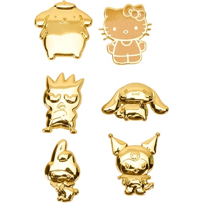 Значка Loungefly Animation: Sanrio - Hеllo Kitty Gold (50th Anniversary), асортимент (098682)