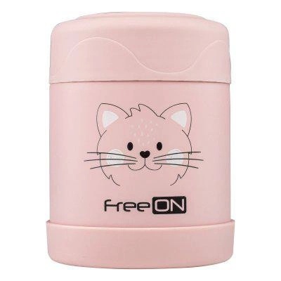 Freeon Termoska na jídlo 350 ml Kitty pink