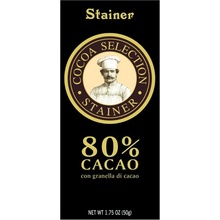 Stainer čokoláda hořká 80% s kakaovými boby con pepito di cacao 50 g